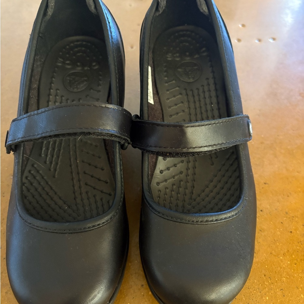 CROCS Black Mary Jane Flats